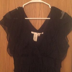 Black lace cocktail dress